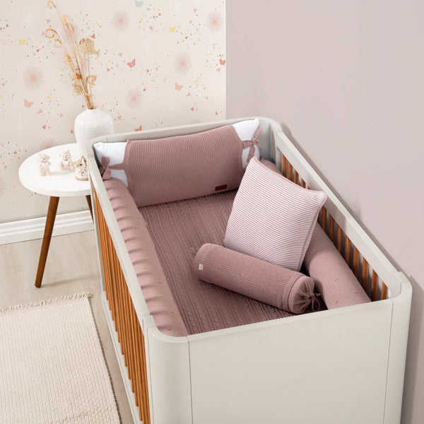 Analu Pink Old 6-Piece Knit Crib Kit