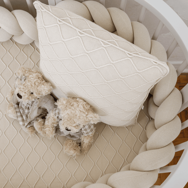Cozy Cottage Almond Milk 3-Piece Tricot Crib Kit