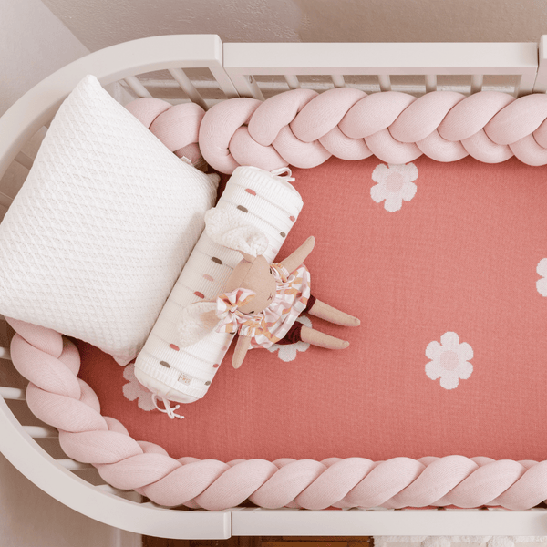 Margot Pink Ballerina 3-Piece Knit Crib Kit