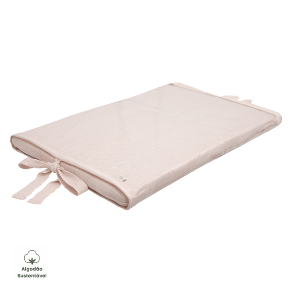 Baby Changing Mat Knit Cotton Half Mesh Pink Ballerina