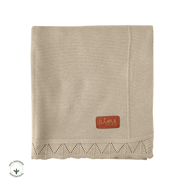 Forest Almond Milk Cotton Tricot Crib Coverlet