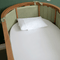 Breathable Flow Crib Rail Mesh - 4 Sides Olive Green