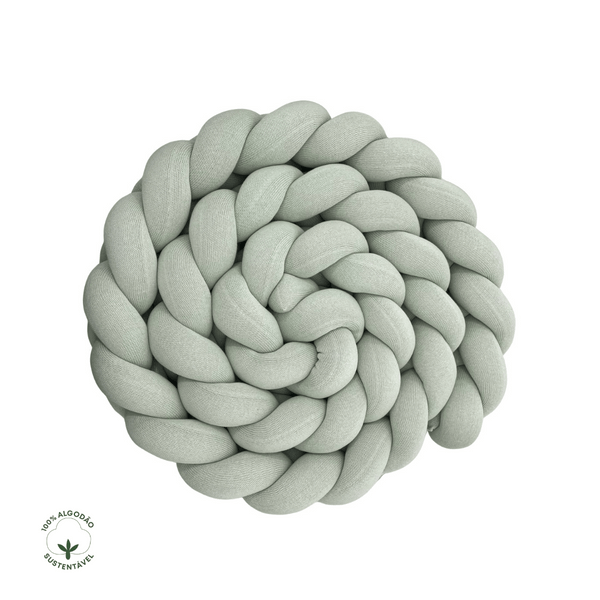 Protective Braid for Crib and Bed Tricot Cotton Tender Greens