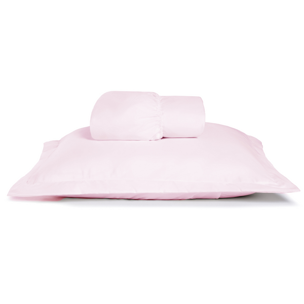 2-Piece Single Sheet Set, Percal Cotton, 300 Thread Count, Basic Pink 