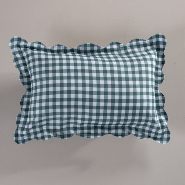 Elena Green Dry Vichy Plaid Rectangular Decorative Pillow