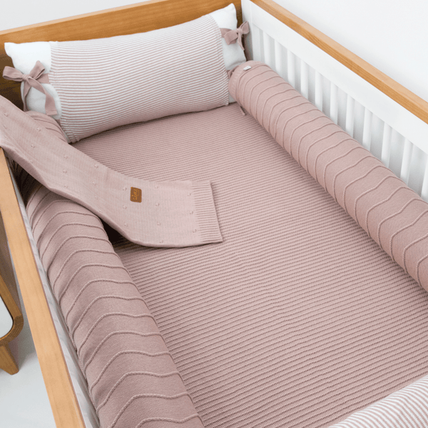 Isabela Pink Old Knit 5-Piece Crib Kit