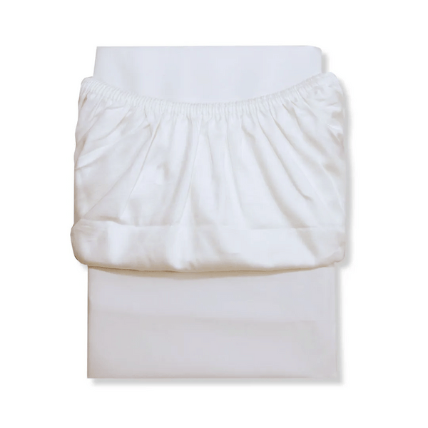 White Pima Cotton Crib Sheet