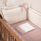 Saint Tropez Linen Collection Crib Kit - 6 Old Pink Pieces