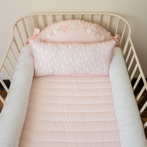 6-Piece Crib Kit with Pink Birds - Bird