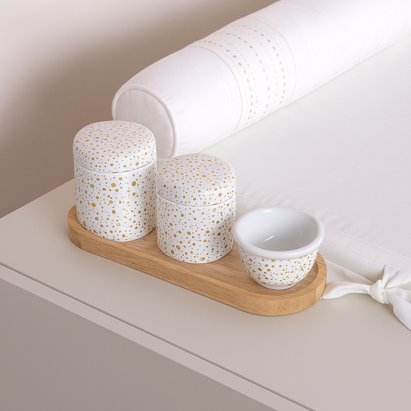3-Piece Hygiene Kit with Golden Starry Sky