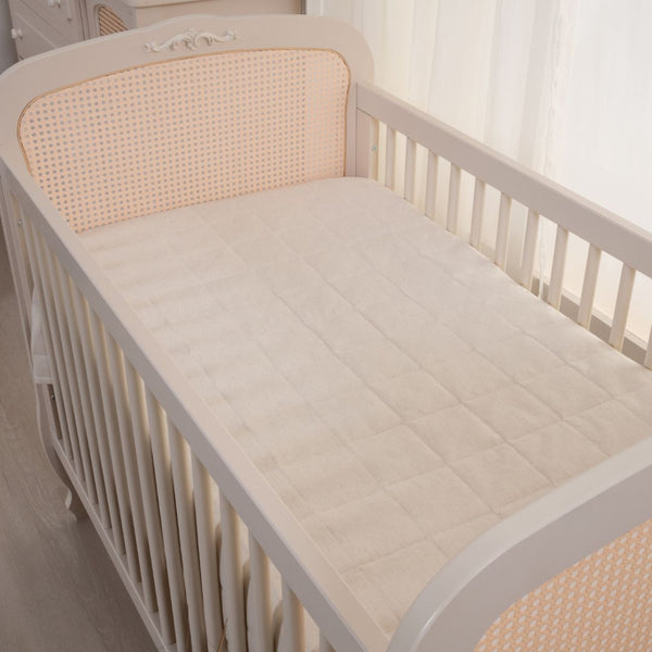 Quilted Linen Cotton Crib Bedspread