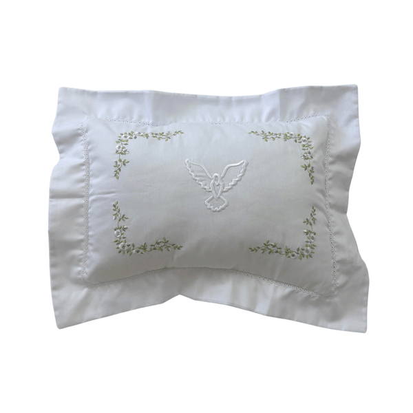 Embroidered Holy Spirit Decorative Pillow - 100% Cotton Percale