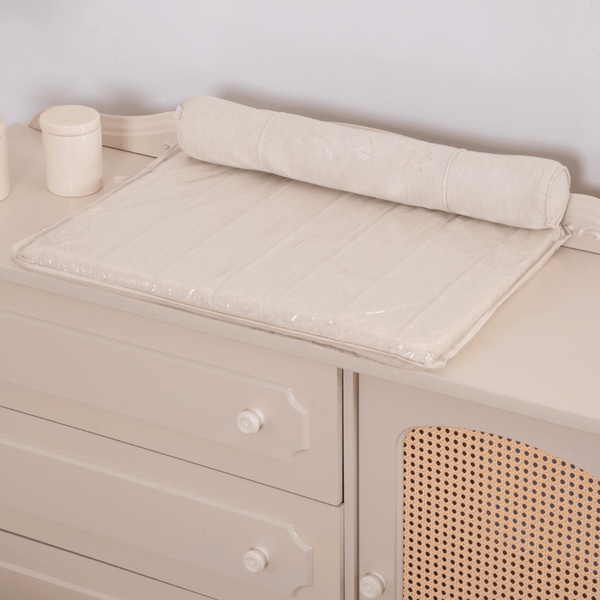 Changing Table for Dresser with Linen Cotton Roll Poesia