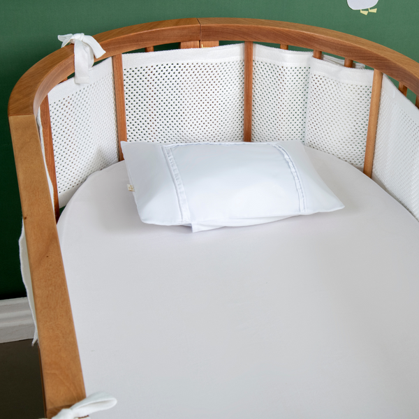 Breathable Flow Mesh for Crib Rails - 4 Sides White