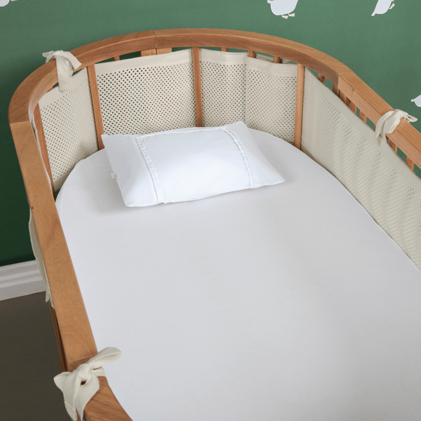 Breathable Flow Crib Rail Mesh - 4 Sides Almond Milk