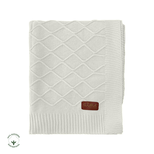 Cozy Cottage Cream Cotton Tricot Crib Bedspread