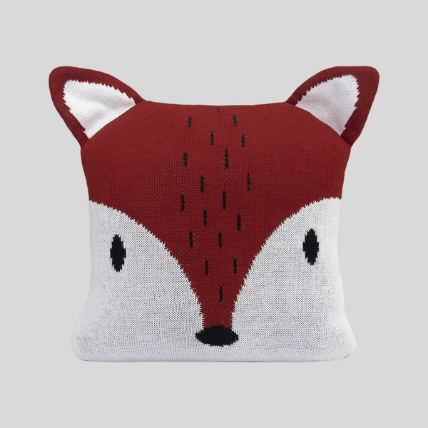 Fox Shaped Decorative Pillow - Terracotta 