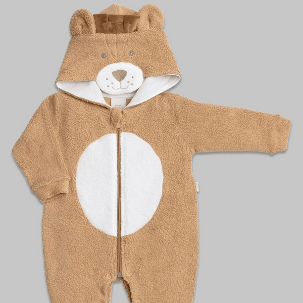 Long Jumpsuit with Plush Lion Hood