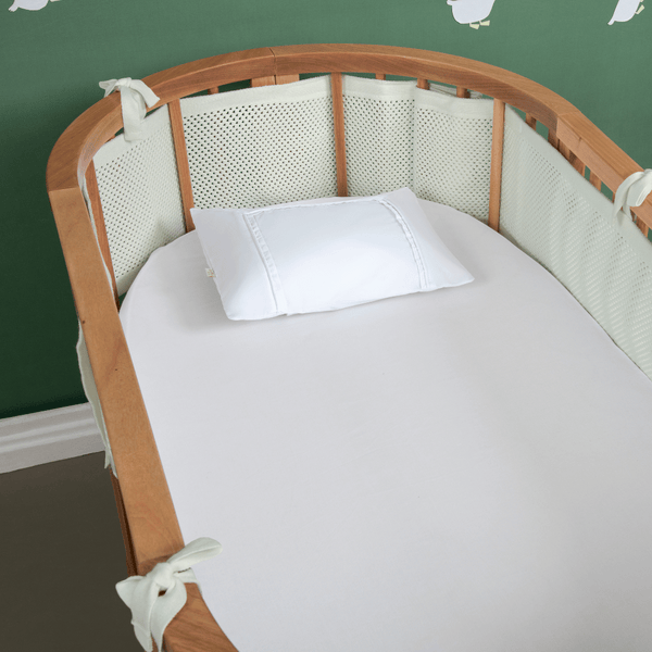 Breathable Flow Crib Rail Mesh - 4 Sides, Tender Greens