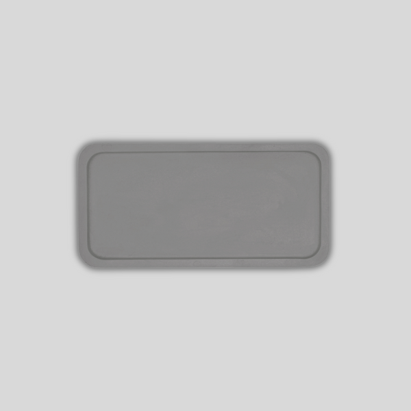 Gray Shallow Edge Tray