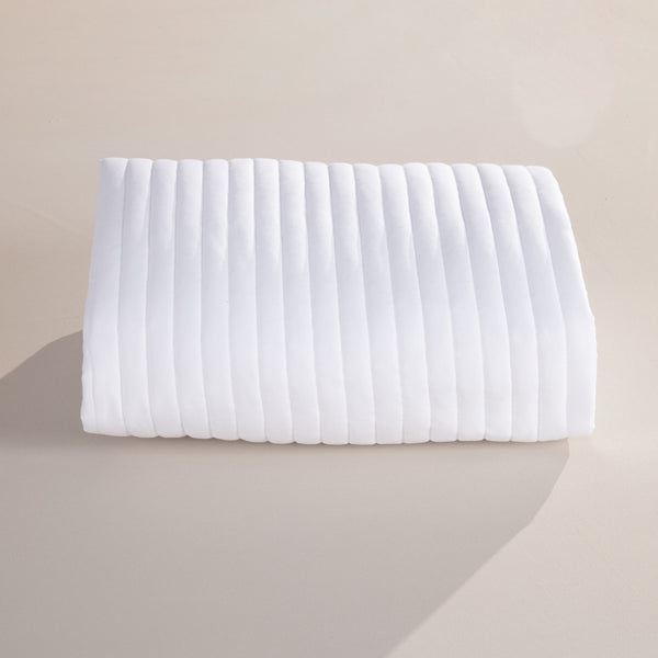 White Single Bedspread with Slatted Detail and Elastic – Elena Kids Line