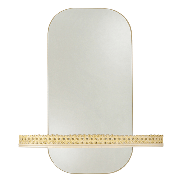 Mirror with Natural Shelf