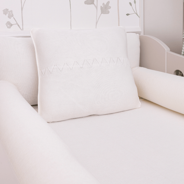 6-Piece Crib Kit in Forest Cotton Knitwear - Cream