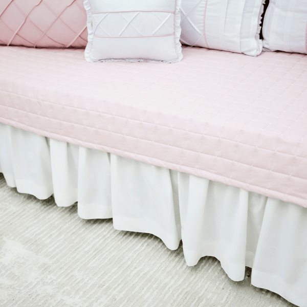 Ivory 300 Thread Count Percale Ruched Bed Skirt