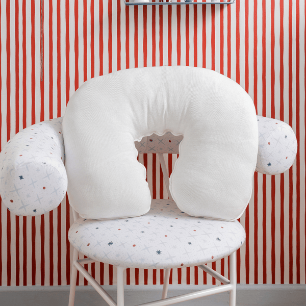 Cream Cotton Tricot Baby Nursing Pillow