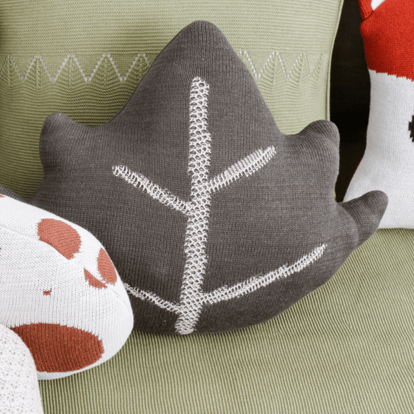 Green Canadian Leaf Shaped Decorative Pillow