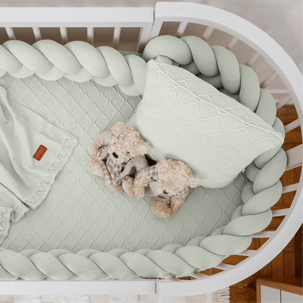 3-Piece Cozy Cottage Tricot Crib Kit in Tender Greens