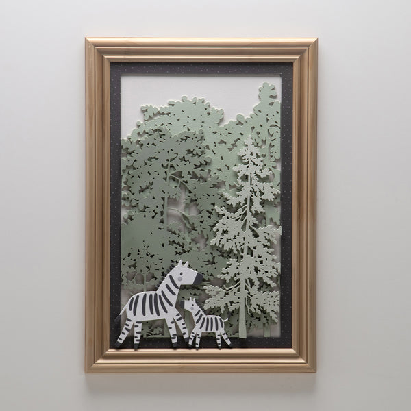 Striped Forest Decorative Frame - Savannah Embrace