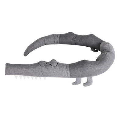 Gray Alligator Crib Protector 